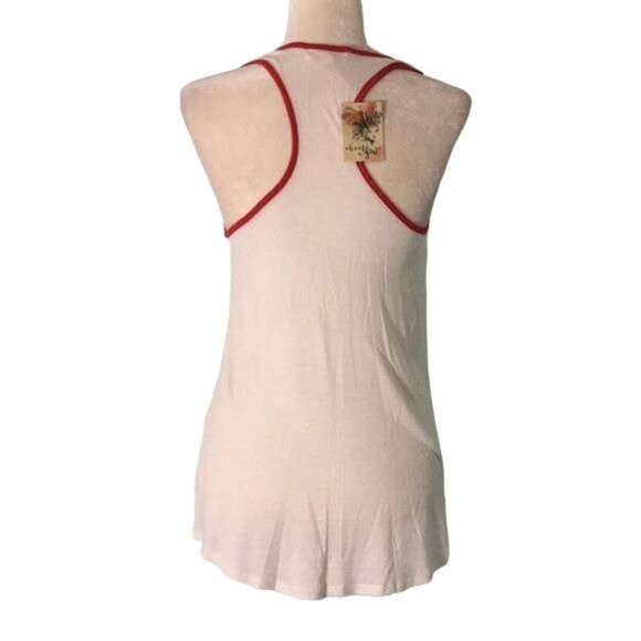 About a Girl Guacamole Racerback Tank Top M White Sleeveless Funny Athletic NEW - Picture 4 of 6